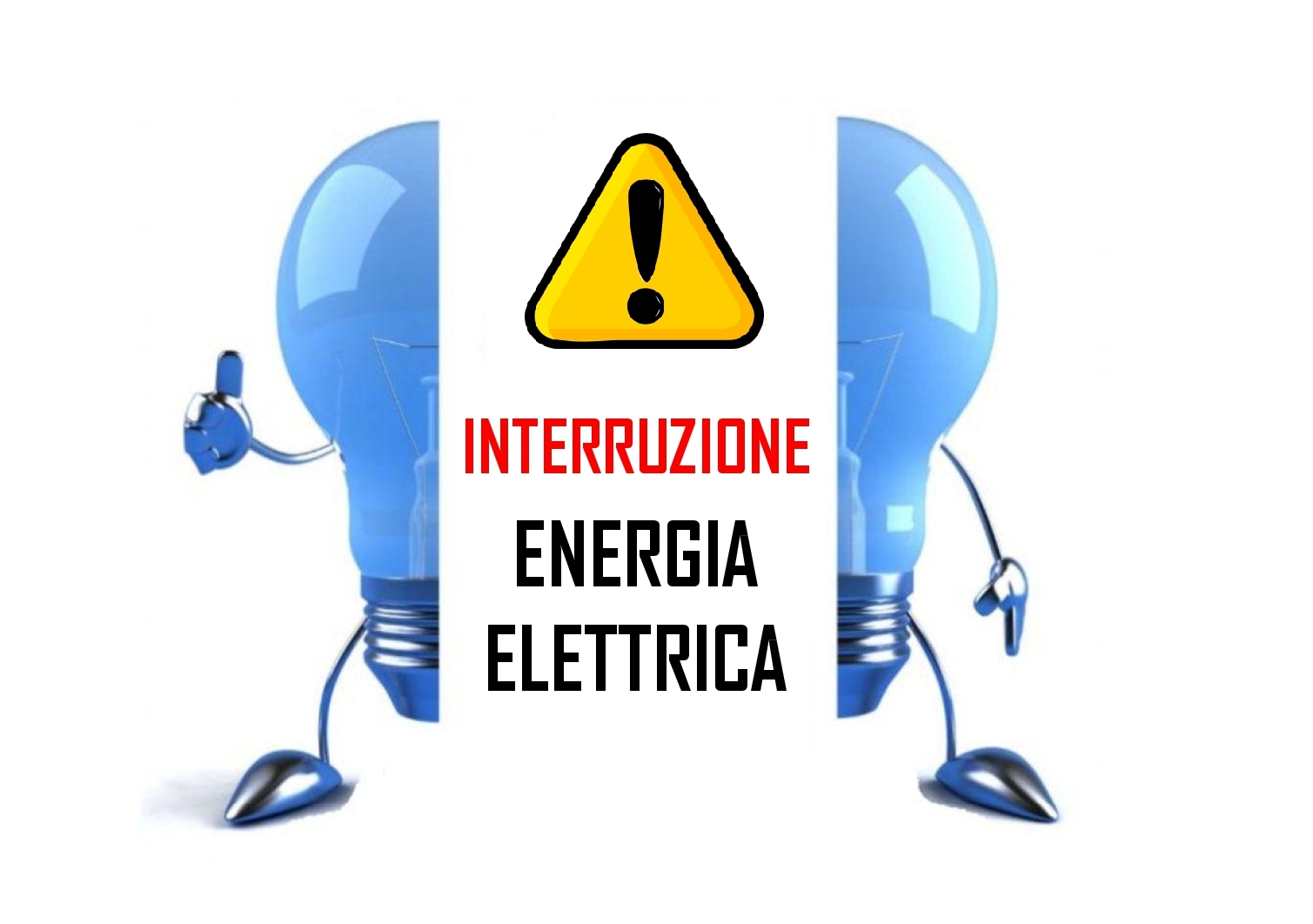 AVVISO AL PUBBLICO: nella giornata di Venerdì 14 luglio 2023 dalle ore 13:30 alle ore 17:30 l'energia elettrica verrà interrotta dalla E-distribuzione per effettuare lavori sui loro impianti.
Vedasi allegato per consultare le vie interessate dell'interruzione del servizio.
